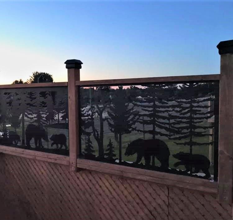 Custom Plasma-Cut Privacy Panels by Baseline